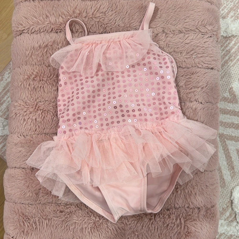 NWT Baby girl tutu bathing suit - size 12 months